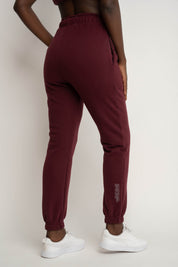 Burgundy baggy sweatpants - KARPATOS