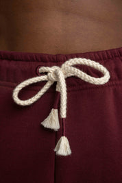 Burgundy baggy sweatpants - KARPATOS