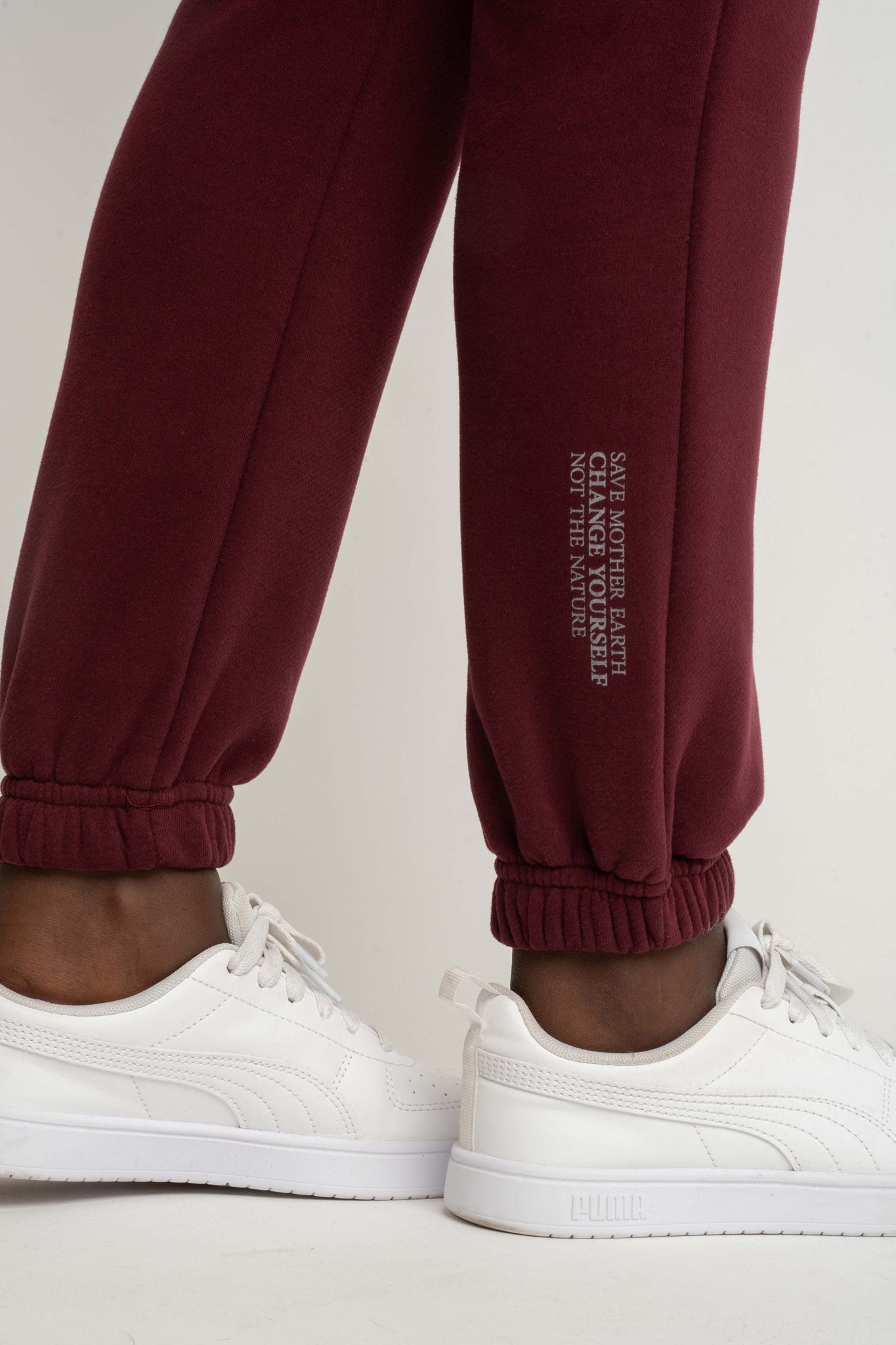 Burgundy baggy sweatpants - KARPATOS