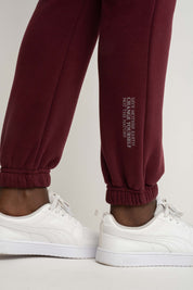 Burgundy baggy sweatpants - KARPATOS