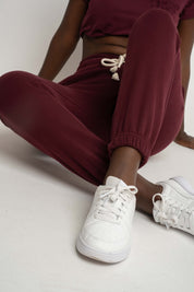 Burgundy baggy sweatpants - KARPATOS