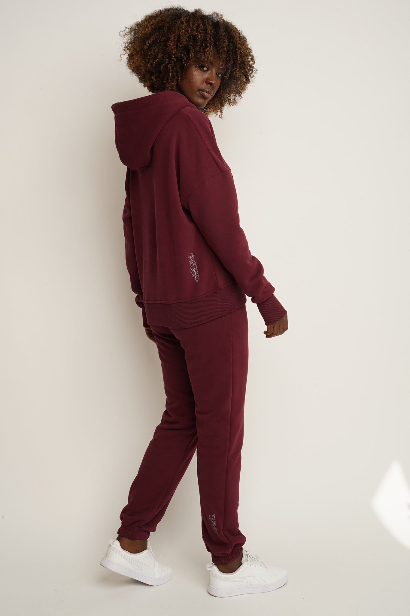 Burgundy hoodie - MURIA