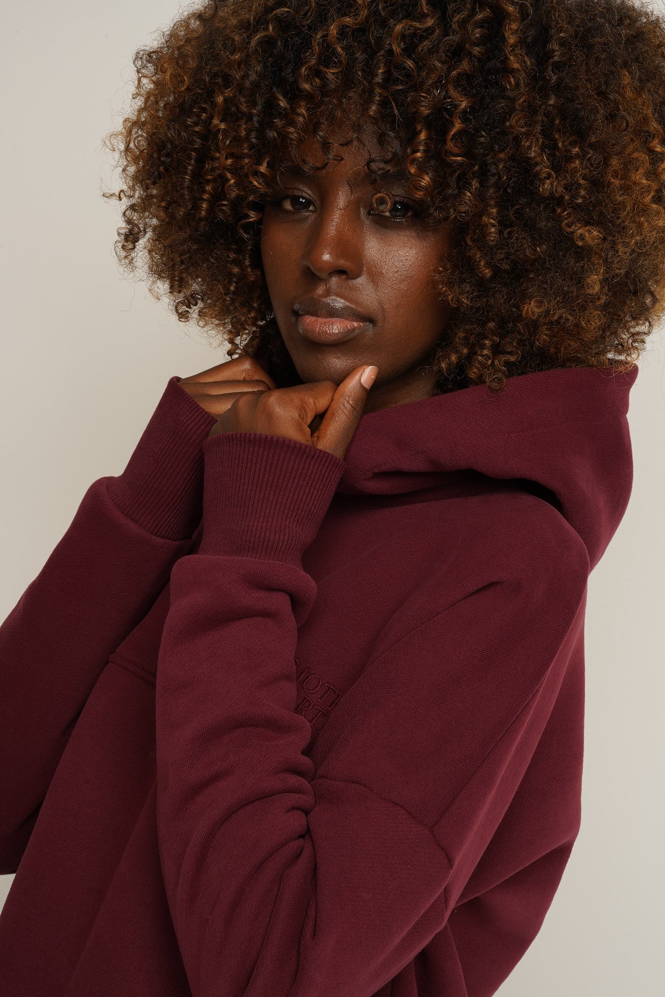 Burgundy hoodie - MURIA