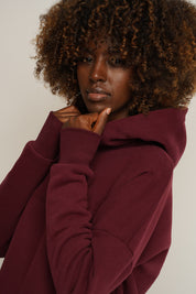 Burgundy hoodie - MURIA