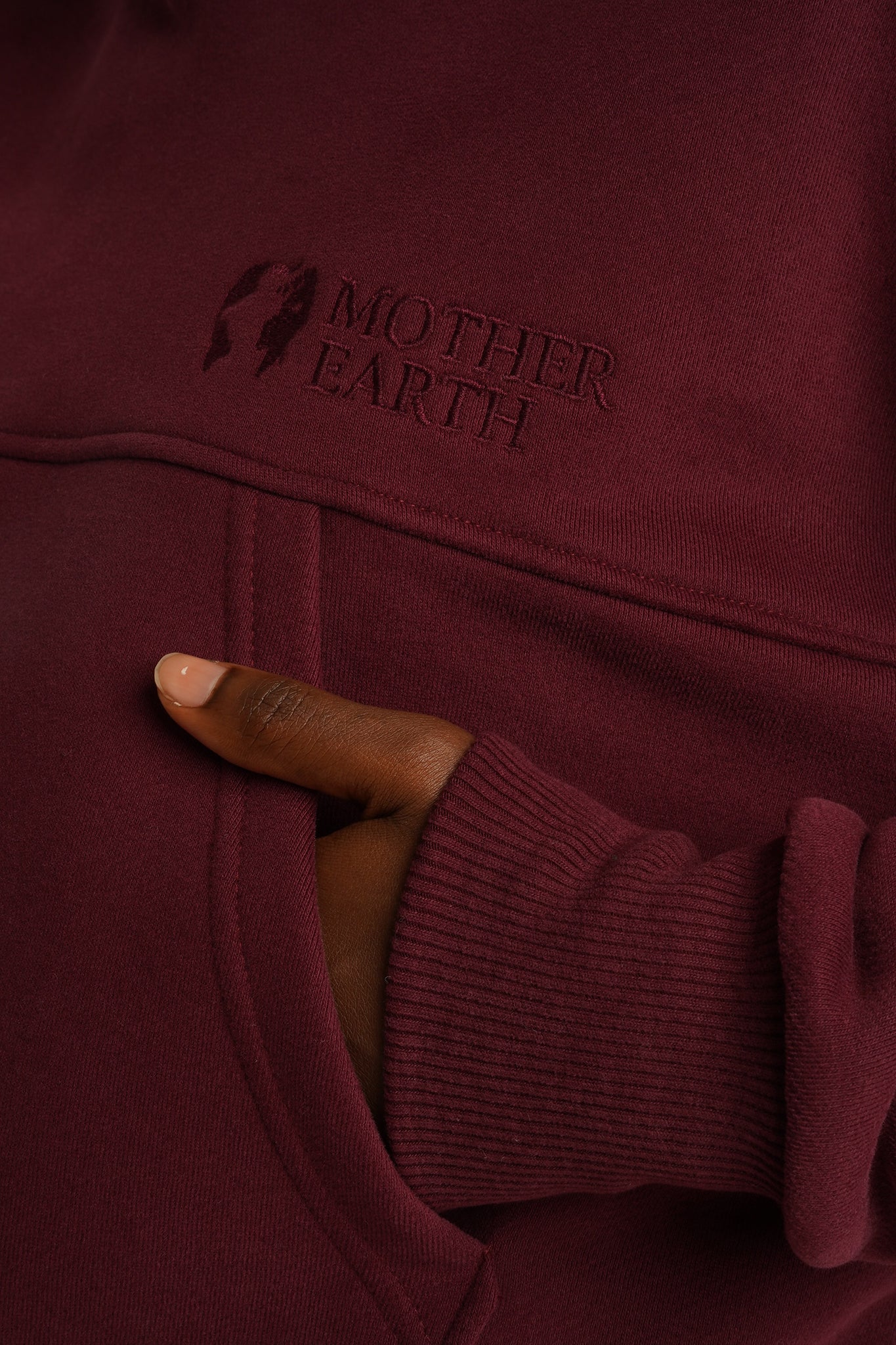 Burgundy hoodie - MURIA