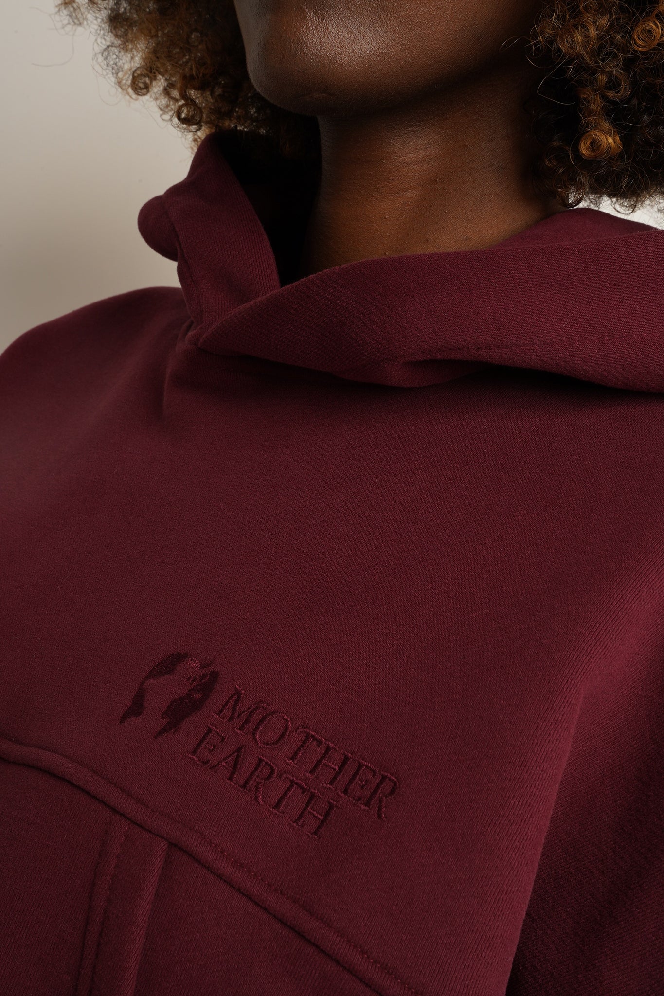 Burgundy hoodie - MURIA