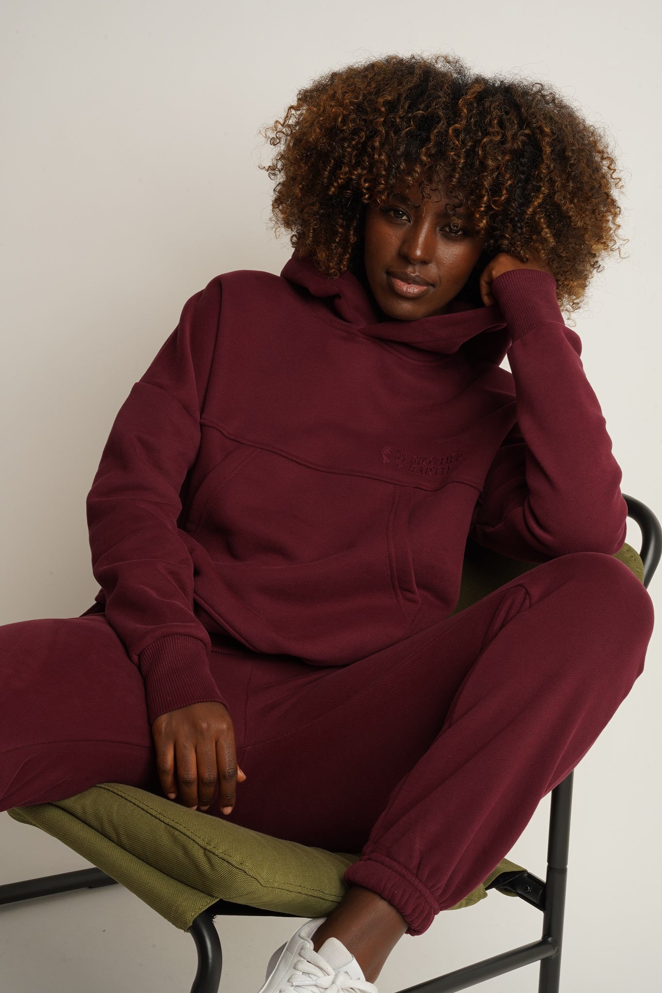 Burgundy hoodie - MURIA