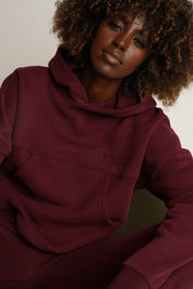 Burgundy hoodie - MURIA