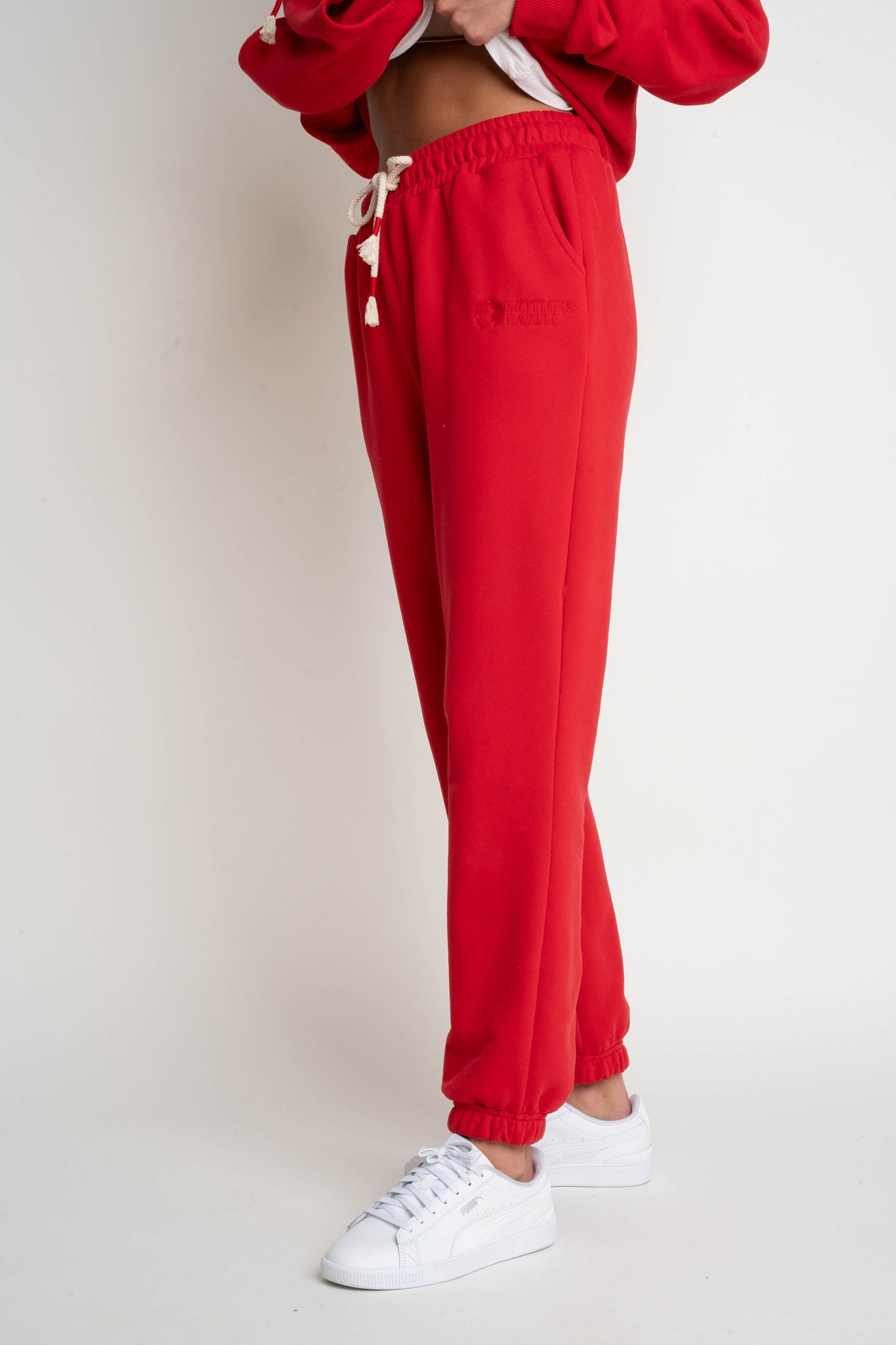 REGULAR FIT RED SWEATPANTS - MILOS