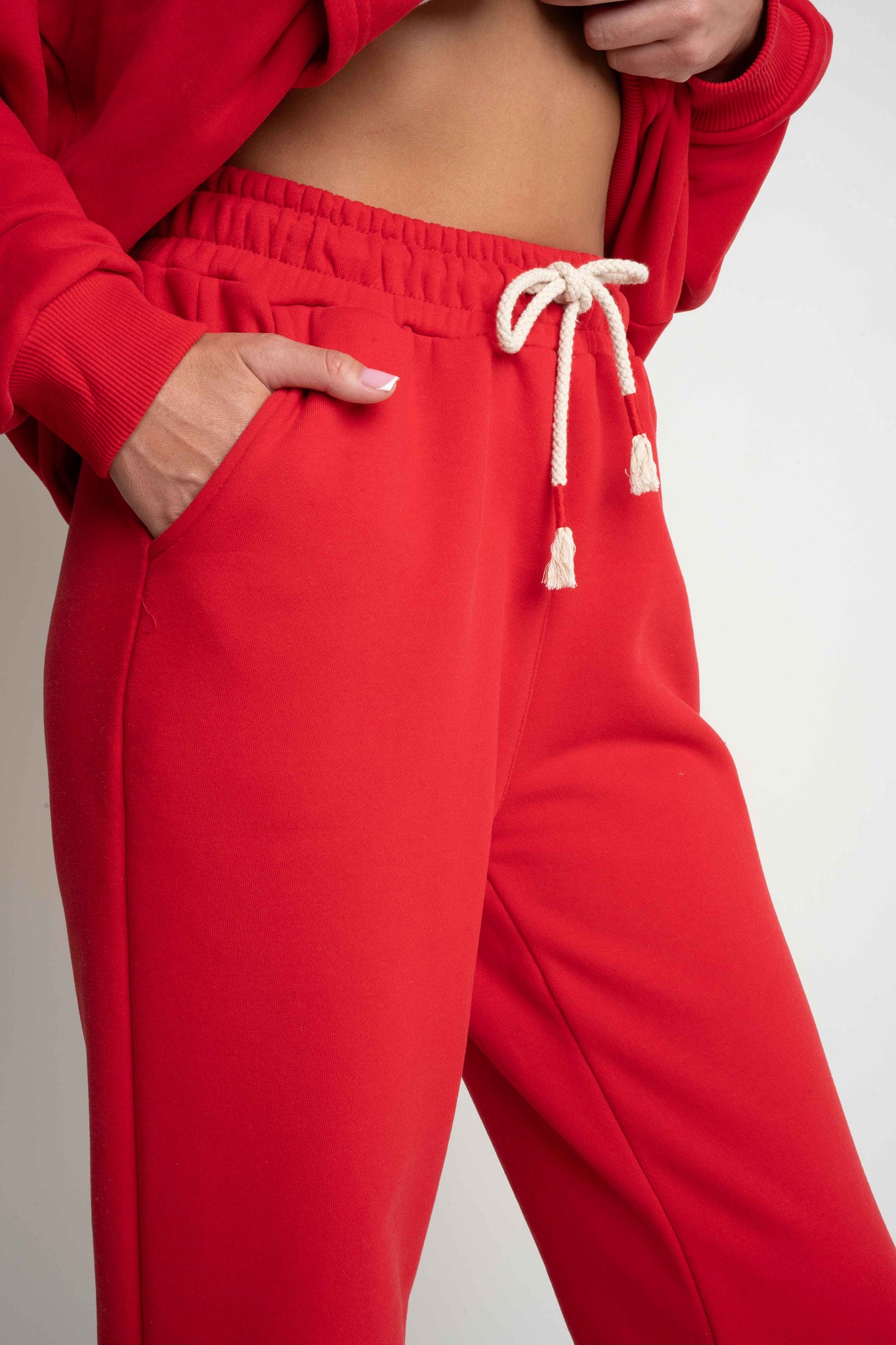REGULAR FIT RED SWEATPANTS - MILOS