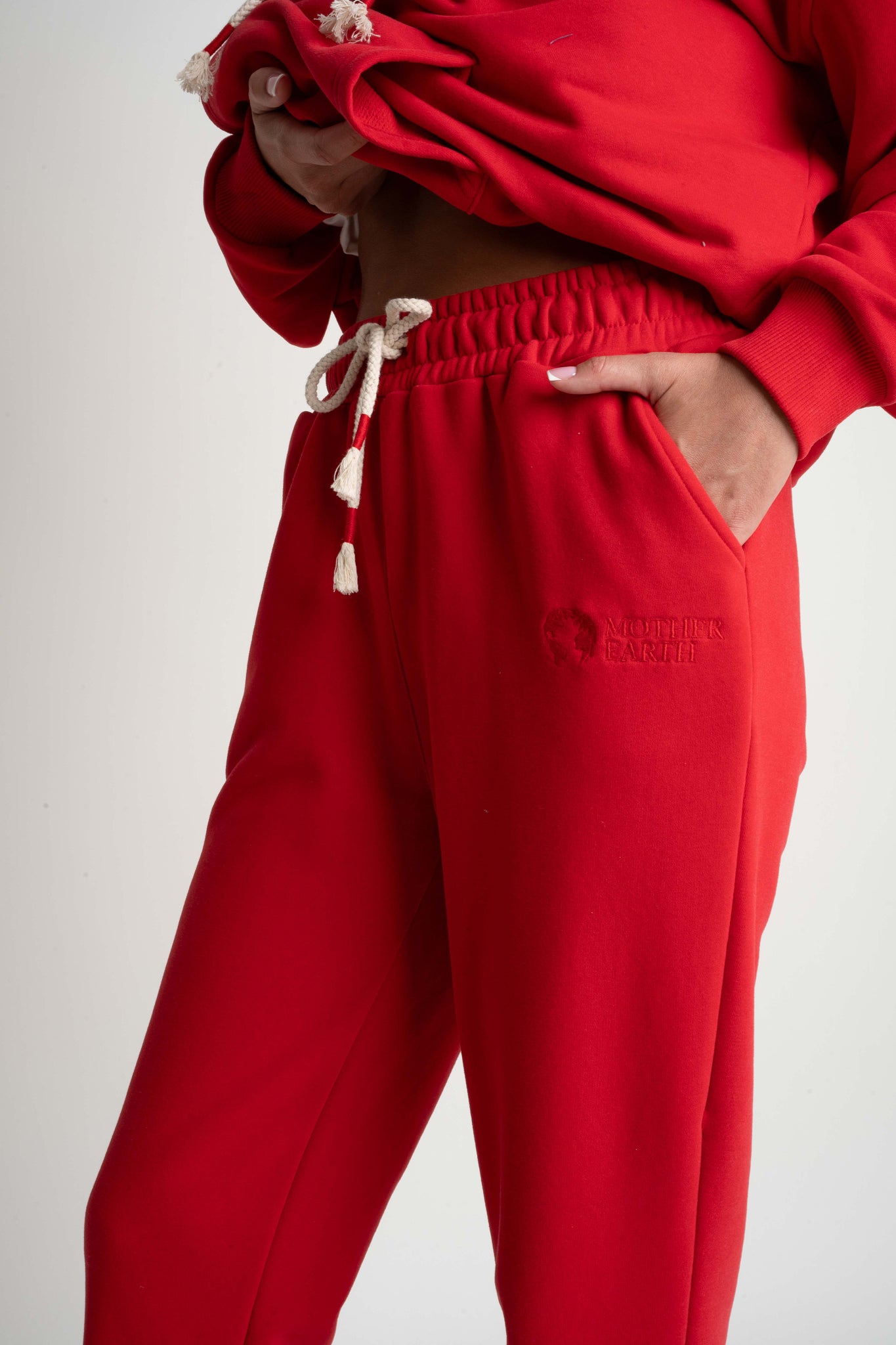 REGULAR FIT RED SWEATPANTS - MILOS