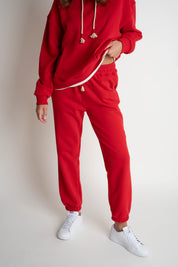 REGULAR FIT RED SWEATPANTS - MILOS
