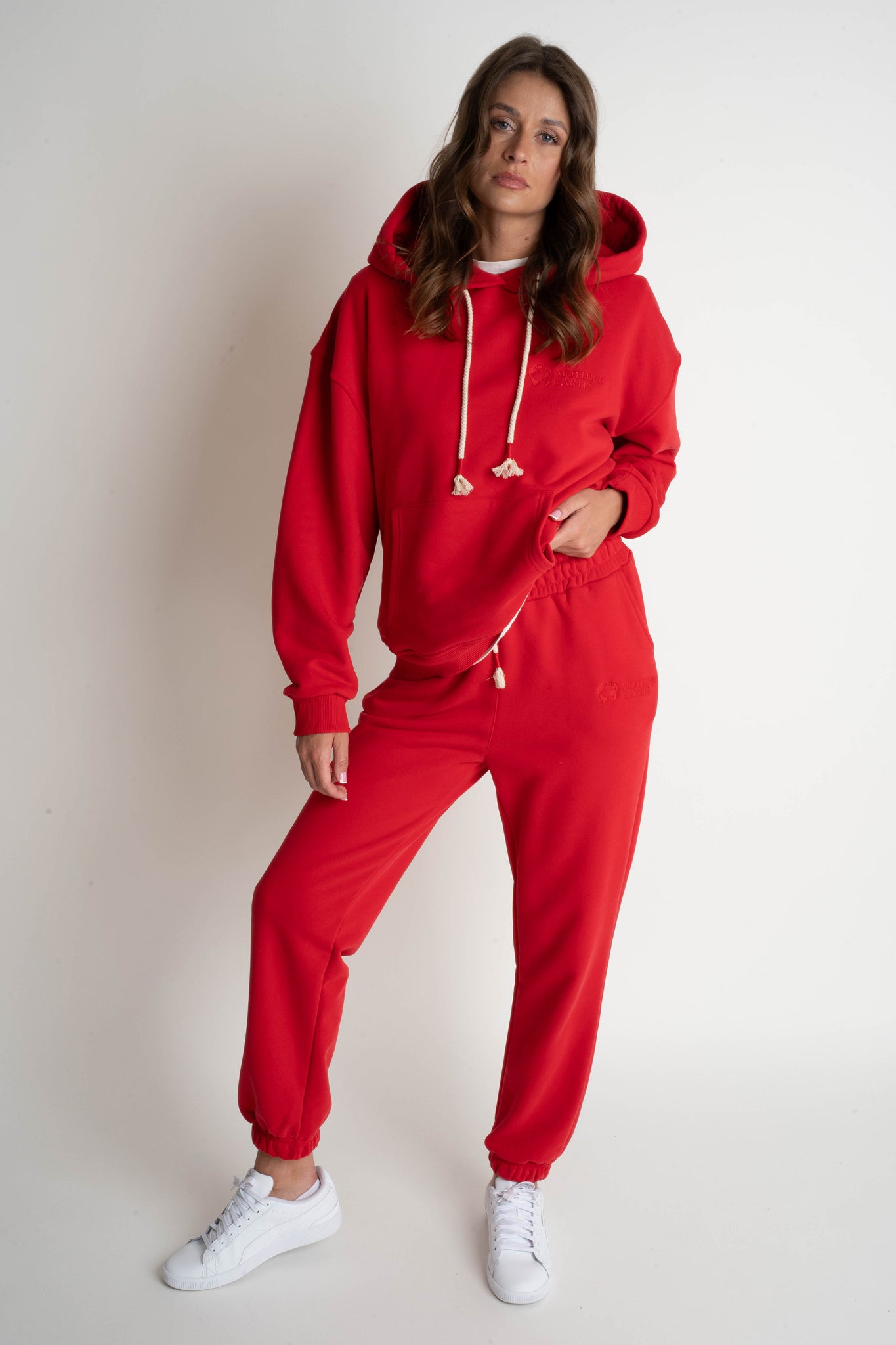 REGULAR FIT RED SWEATPANTS - MILOS