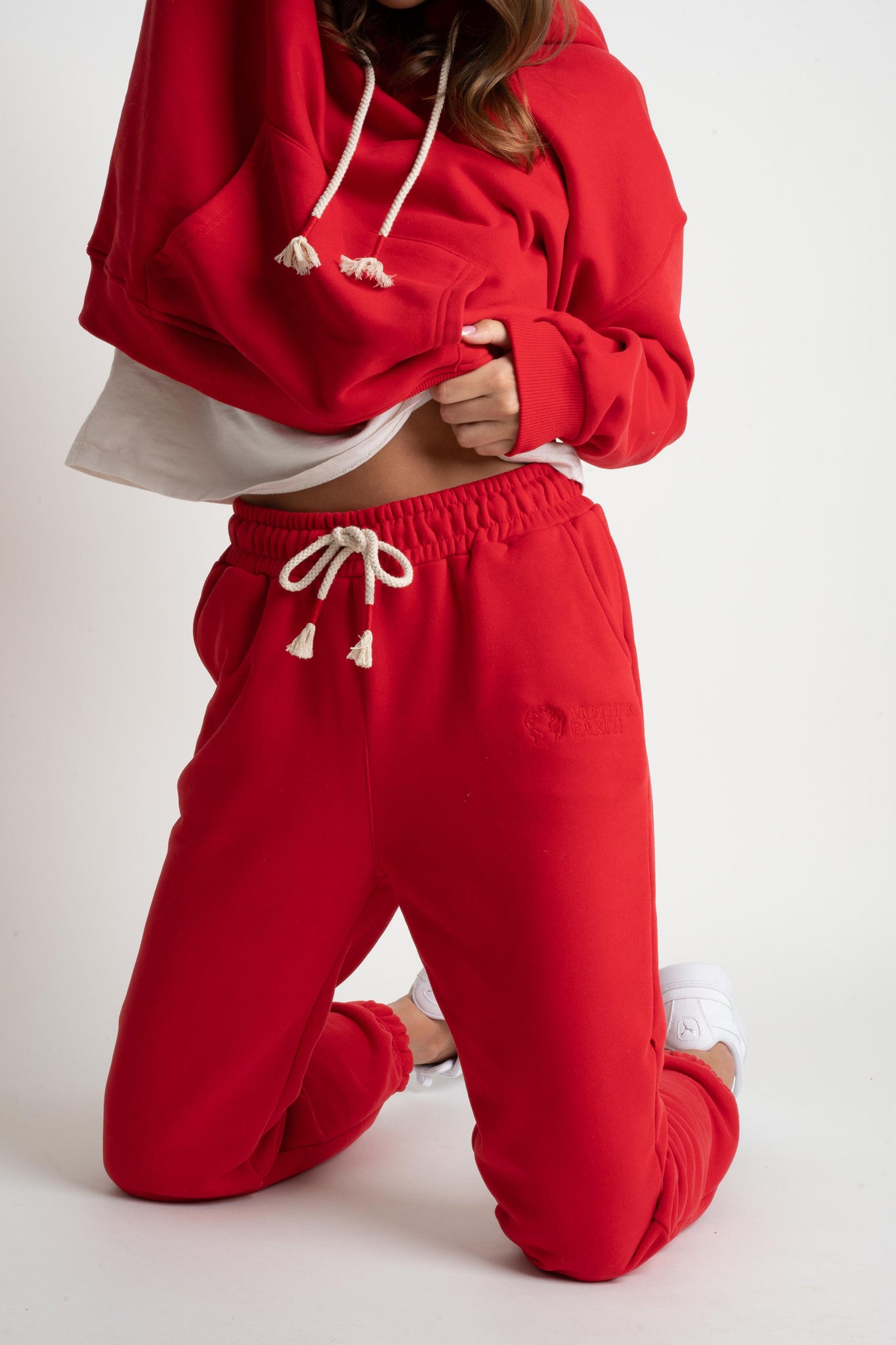 REGULAR FIT RED SWEATPANTS - MILOS