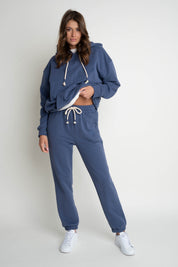 REGULAR FIT NAVY BLUE SWEATPANTS - MILOS