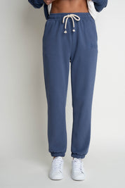 REGULAR FIT NAVY BLUE SWEATPANTS - MILOS