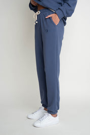 REGULAR FIT NAVY BLUE SWEATPANTS - MILOS