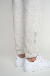 REGULAR FIT LIGHT GREY MELANGE SWEATPANTS - MILOS