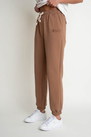REGULAR FIT BROWN SWEATPANTS - MILOS
