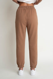 REGULAR FIT BROWN SWEATPANTS - MILOS