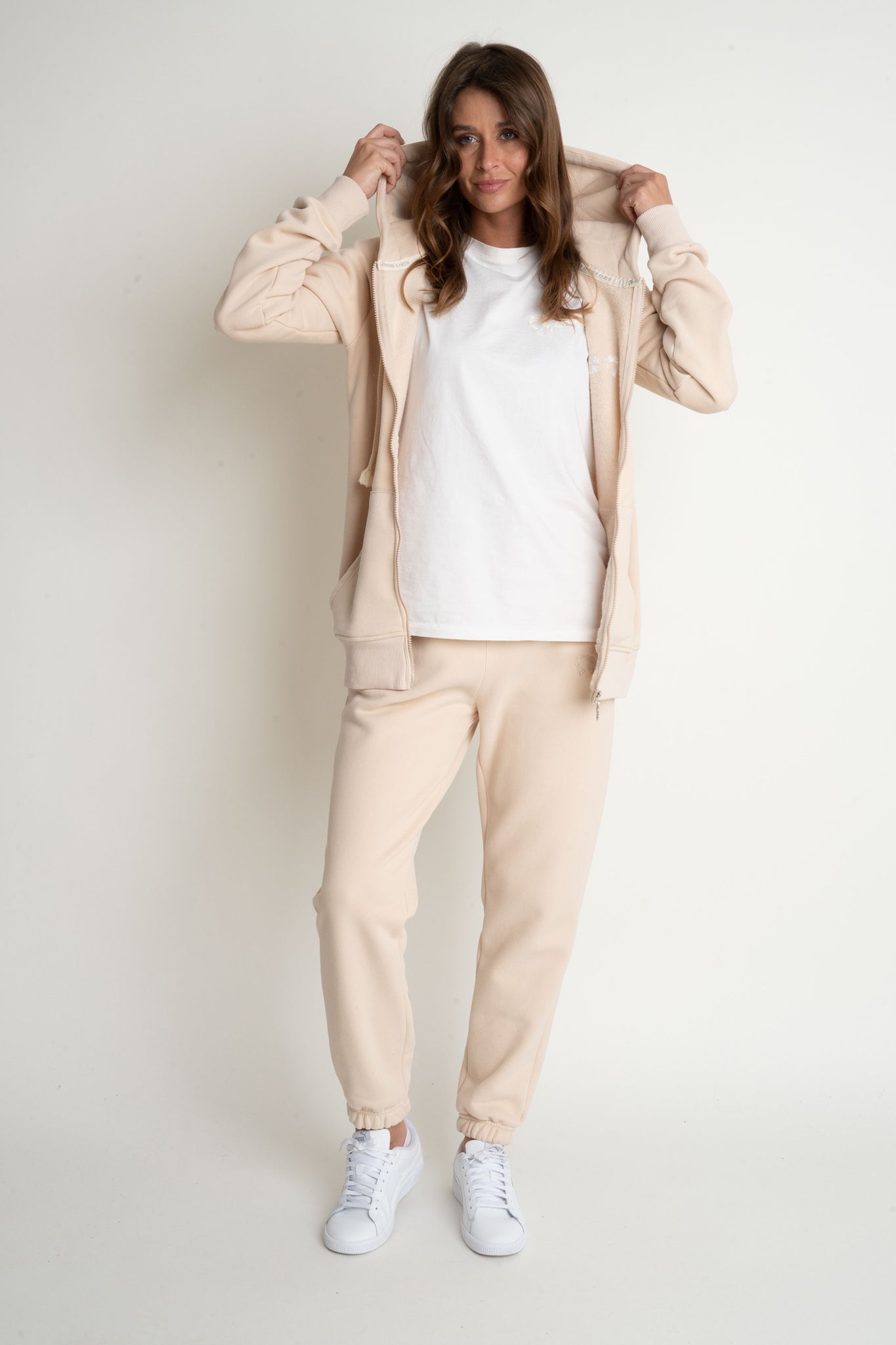 REGULAR FIT LIGHT BEIGE SWEATPANTS - MILOS