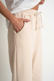 REGULAR FIT LIGHT BEIGE SWEATPANTS - MILOS