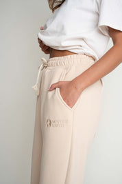 REGULAR FIT LIGHT BEIGE SWEATPANTS - MILOS