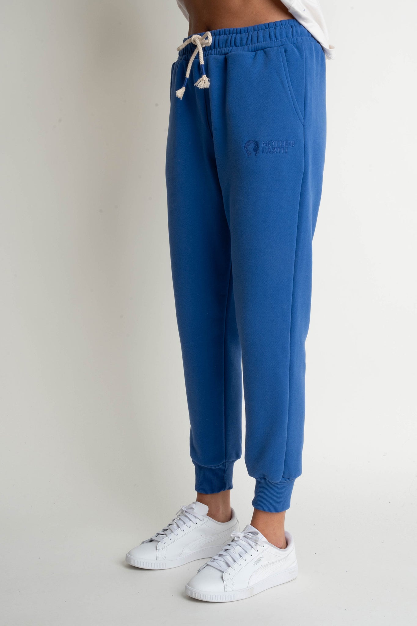 JOGGER TROUSERS, CORNFLOWER BLUE - BEGERA
