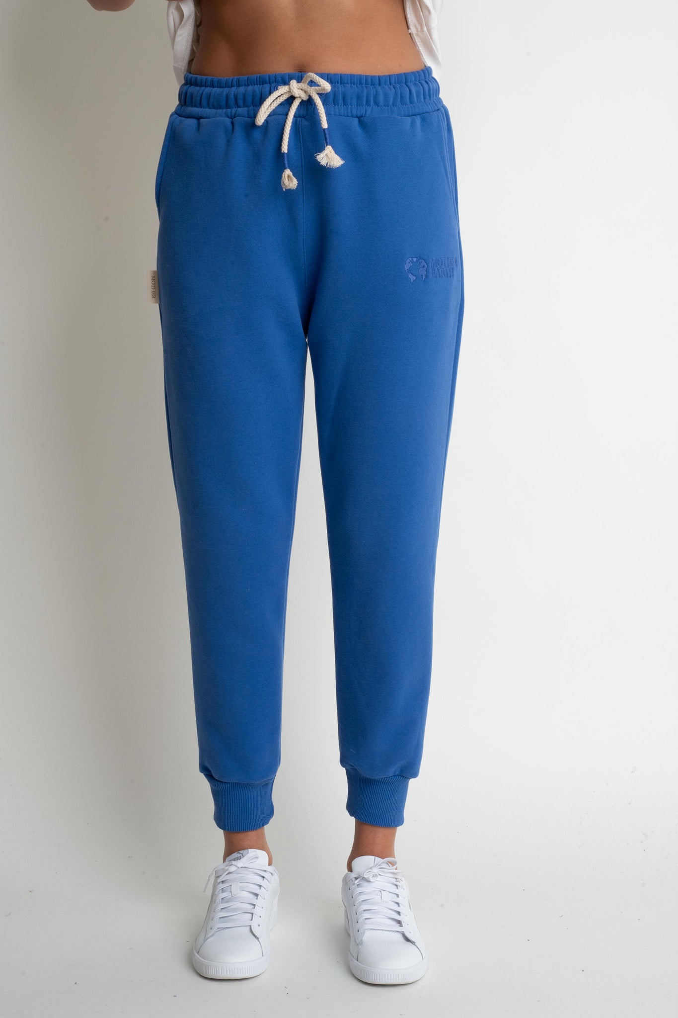 JOGGER TROUSERS, CORNFLOWER BLUE - BEGERA
