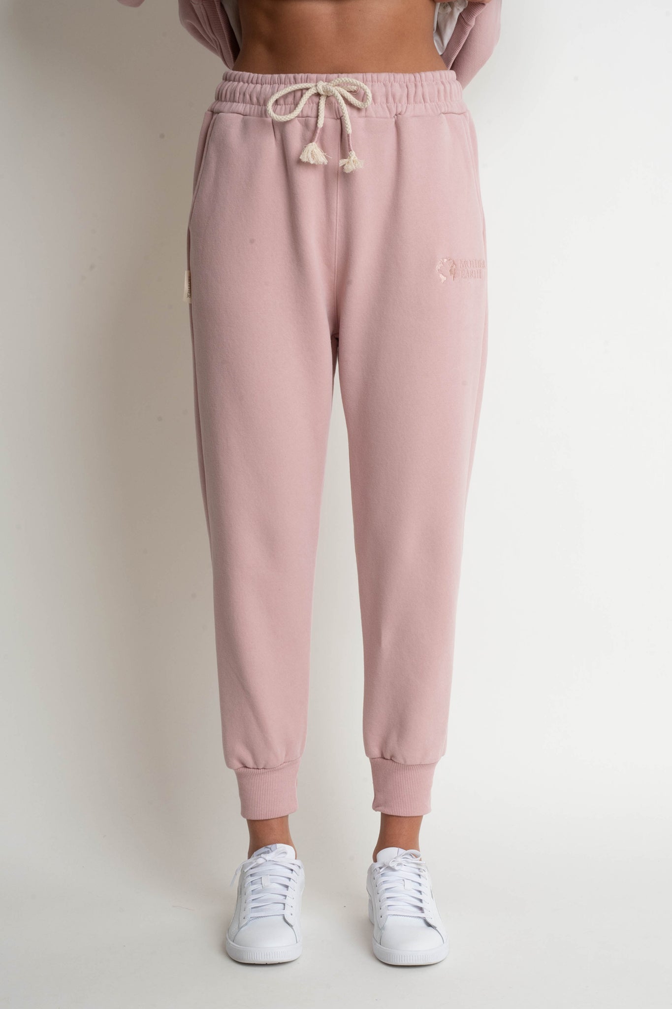 LIGHT PINK JOGGER TROUSERS - BEGERA