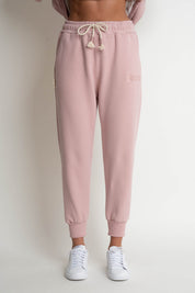 LIGHT PINK JOGGER TROUSERS - BEGERA