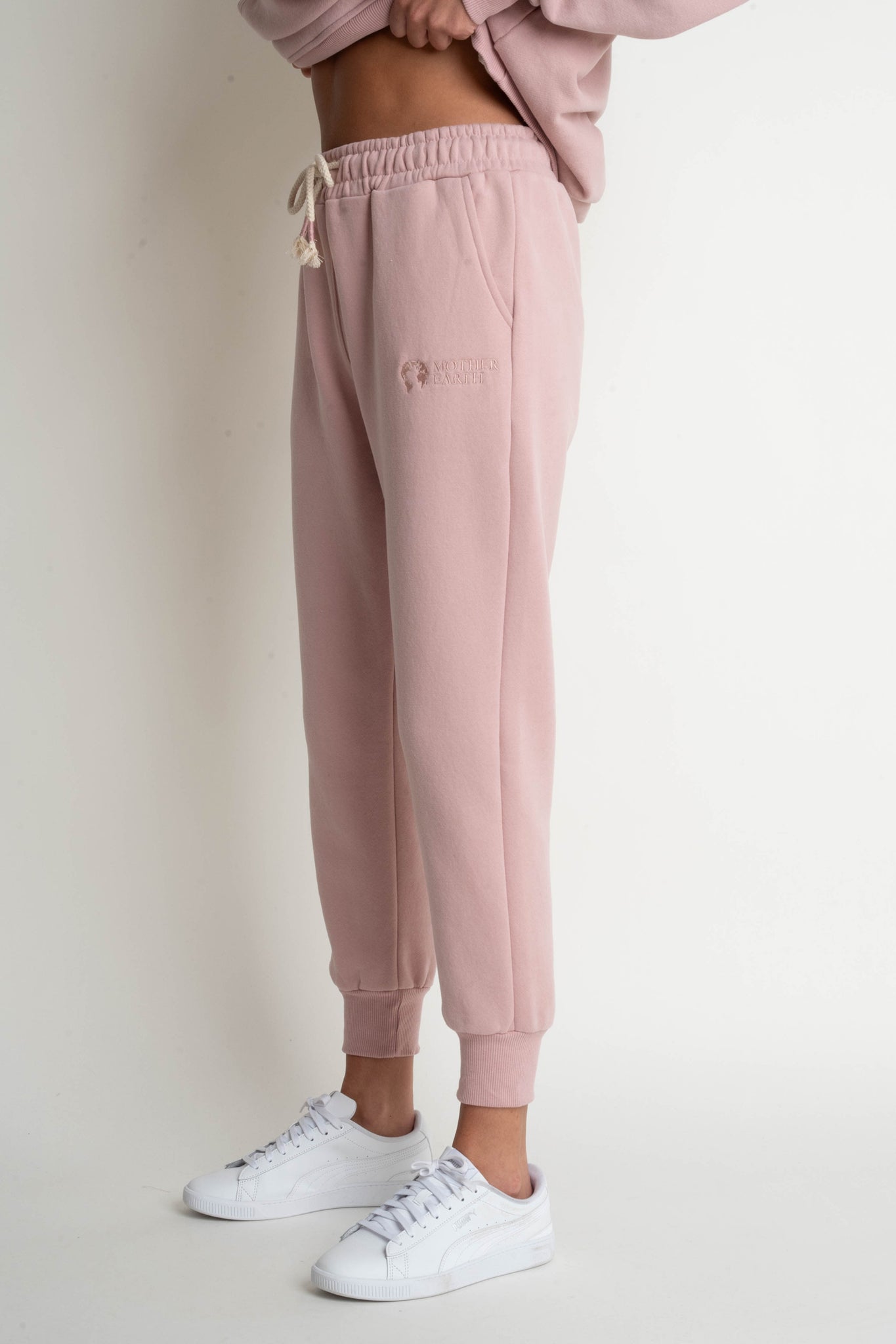 LIGHT PINK JOGGER TROUSERS - BEGERA