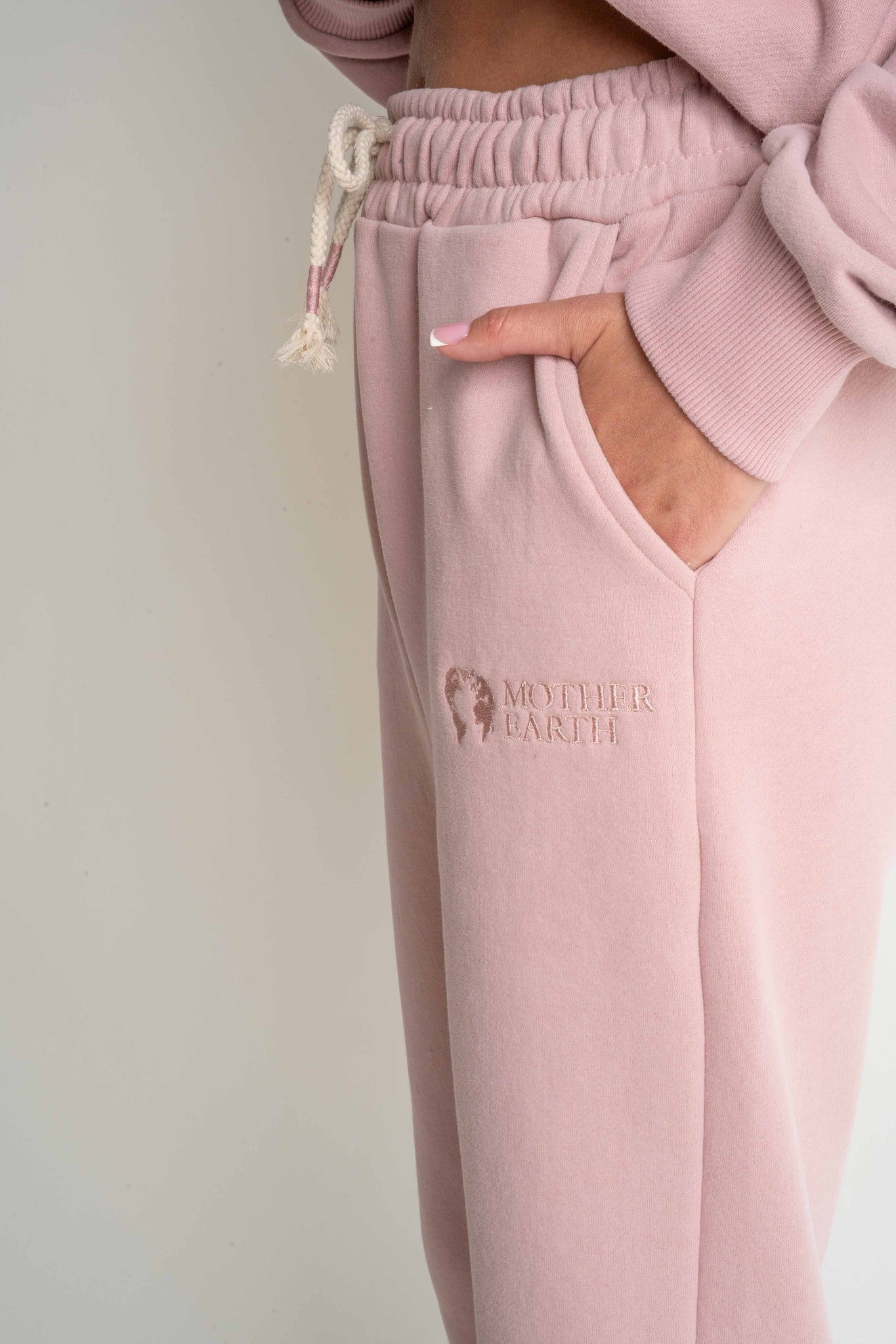 LIGHT PINK JOGGER TROUSERS - BEGERA