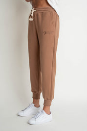 BROWN JOGGER TROUSERS - BEGERA
