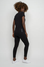 BLACK COTTON LEGGINGS - LOUIZIANA