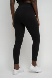 BLACK COTTON LEGGINGS - LOUIZIANA