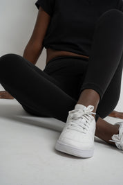 BLACK COTTON LEGGINGS - LOUIZIANA