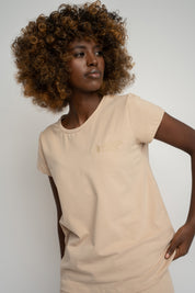 WOMEN'S BEIGE T-SHIRT - PETIT
