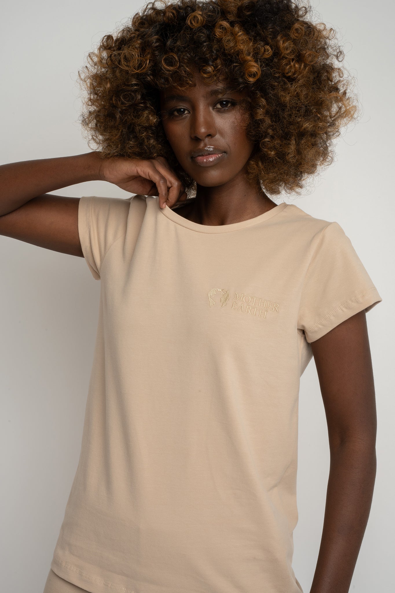 WOMEN'S BEIGE T-SHIRT - PETIT