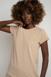 WOMEN'S BEIGE T-SHIRT - PETIT