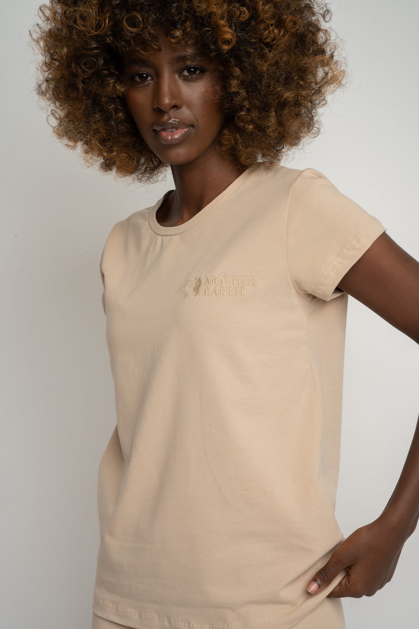 WOMEN'S BEIGE T-SHIRT - PETIT