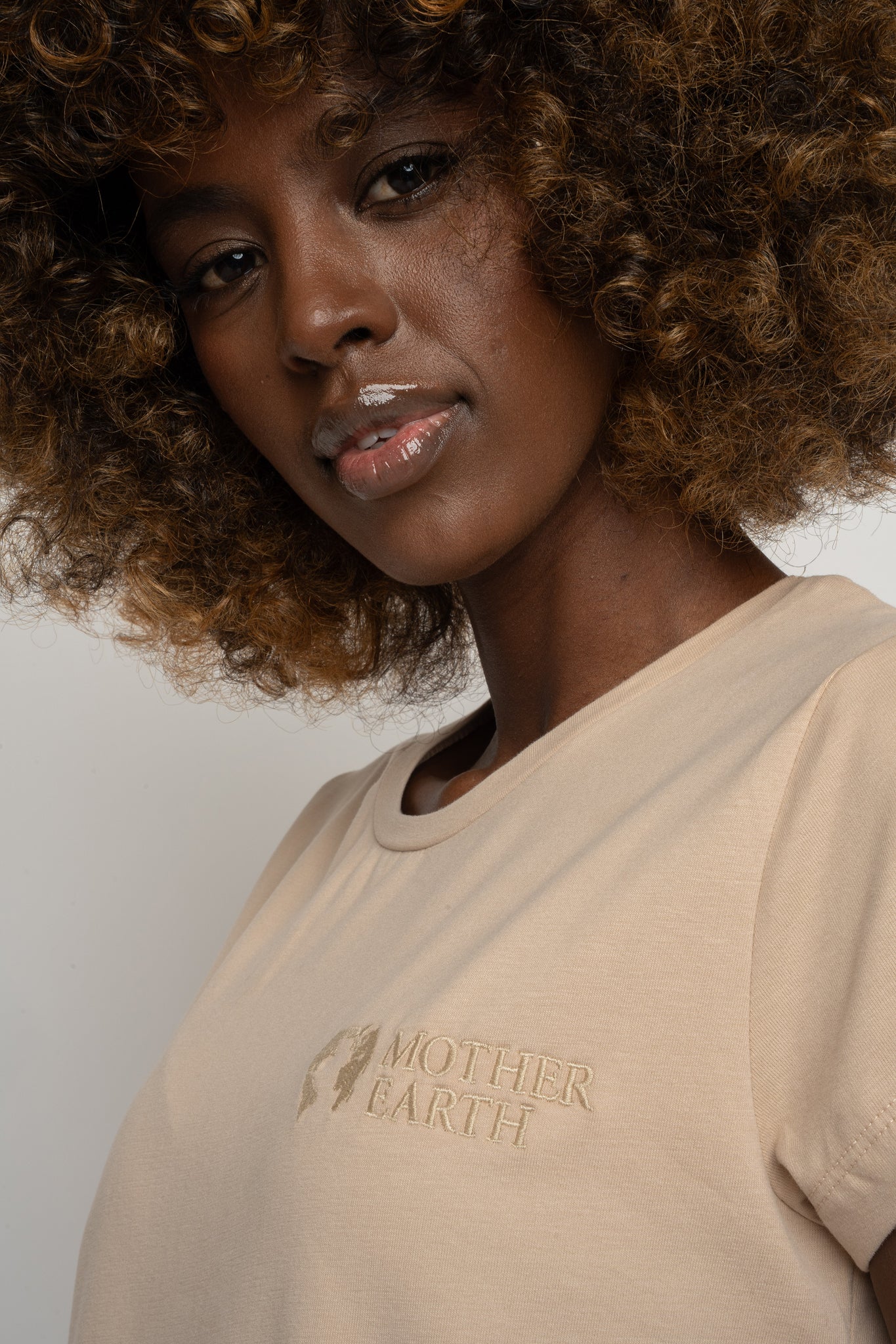 WOMEN'S BEIGE T-SHIRT - PETIT