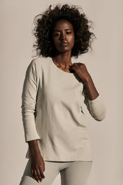 COTTON LONG SLEEVE MINT BLOUSE - FALKLAND
