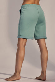 BOYFRIEND TURQUOISE TRACK SHORTS - GREENLAND