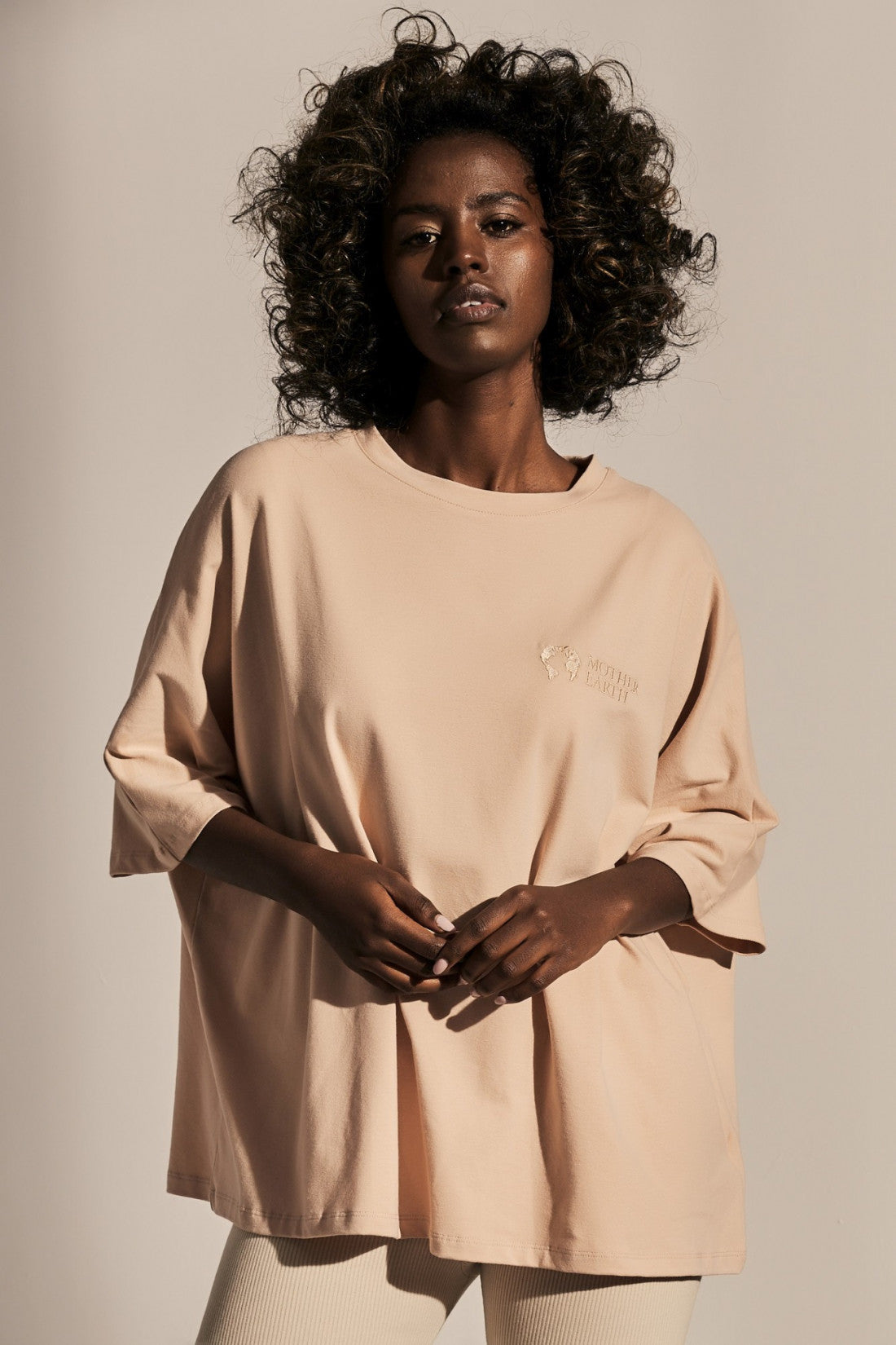 OVERSIZE T-SHIRT BEIGE - KEELING