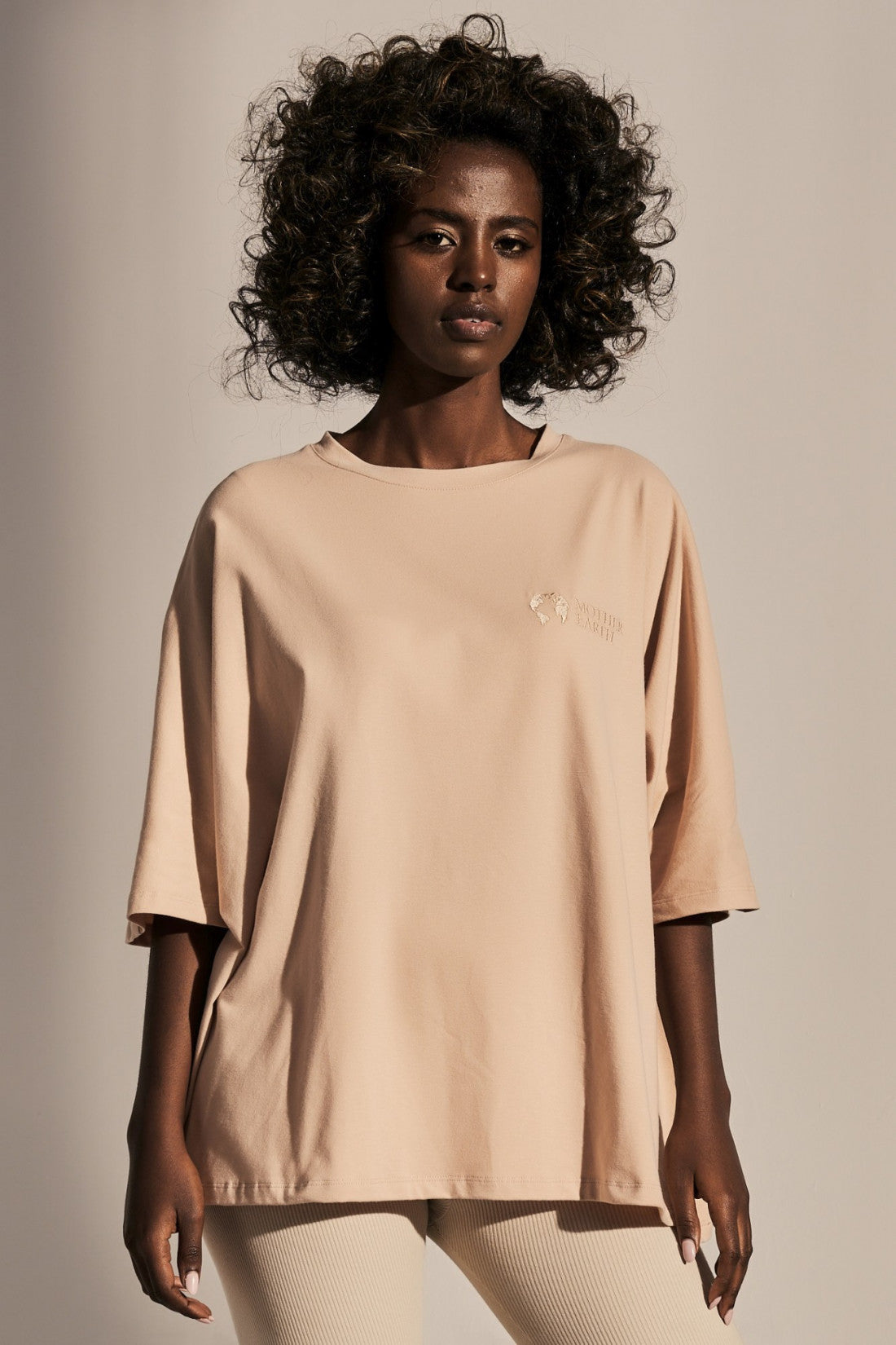 OVERSIZE T-SHIRT BEIGE - KEELING