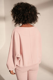 BLUZA OVERSIZE JASNORÓŻOWA - KORFU