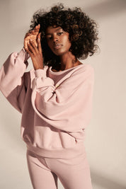 BLUZA OVERSIZE JASNORÓŻOWA - KORFU