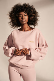 BLUZA OVERSIZE JASNORÓŻOWA - KORFU