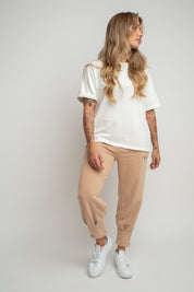 BROWN TAPERED SWEATPANTS - ANACAPA